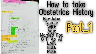 How to take Obstetric History in urdu hindi Ward History taking [upl. by Kieffer122]