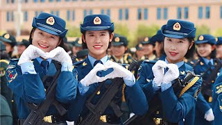 👍Chinese Women Soldiers Shocked the World2019 Military Parade Female Soldiers震撼世界的中國女兵2019閱兵女兵方隊 [upl. by Lin]