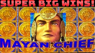 SUPER BIG WINS 300 FREE SPINS Mayan Chief Konami Slot Machine Bonus [upl. by Letsyrc]