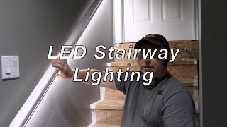 LED Stairway Lighting DIY [upl. by Bikales]