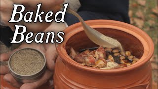 Baked Beans  18th Century Cooking [upl. by Ailet791]