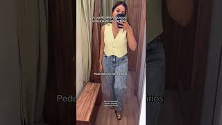 Calça jeans reta perfeita Look com jeans moda outfit provadorrenner cupomdedesconto [upl. by Nilknarf967]