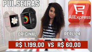 PULSEIRAS DO APPLE WATCH ⌚️ Aonde comprei  preço  diferença entre a original e a réplica [upl. by Kendy]