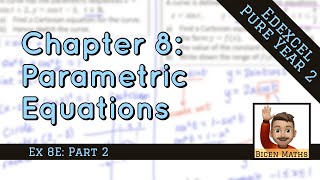 Parametric Equations 7 • Modelling  trigonometry example • P2 Ex8E • 🚀 [upl. by Swenson945]