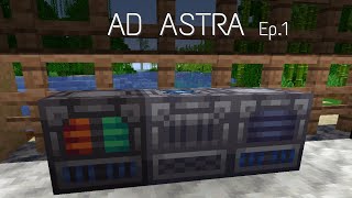 Ad Astra  Coal Generator Plate Compressor Oil Refiner  Ep1 [upl. by Arym]