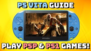 Guide PSP and PS1 games on the PS Vita Adrenaline [upl. by Eissolf118]