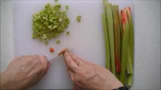 Comment preparer de la rhubarbe  How to prepare rhubarb [upl. by Wardieu120]