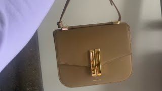 DeMellier London Vancouver in deep toffee  my first Demellier bag first impression unboxing [upl. by Essirahs907]