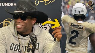 Coach Prime Hyped after Colorado Spring Game [upl. by Winfrid]