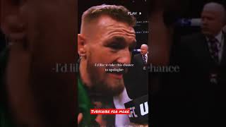 Conor Mcgregor  “I’d Like To Take This Chance To Apologize To Absolutely Nobody” [upl. by Assiram]