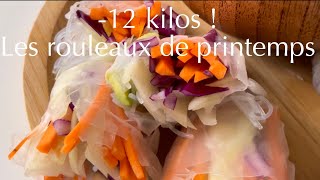 Recette perte de poids  les rouleaux de printemps [upl. by Rufina619]