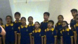 Hail Mary The Queen Childrens Choir Kampana Ng Simbahan [upl. by Jadd]