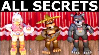 FNAF 6  All Secrets Easter Eggs Achievements amp Rare Screens Freddy Fazbears Pizzeria Simulator [upl. by Aivital]