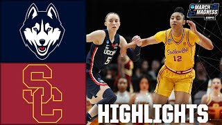 NCAA Tournament Elite 8 UConn Huskies vs USC Trojans  Full Game Highlights [upl. by Flann]