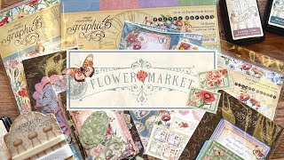 Flower Market by Graphic 45 Collection Reveal [upl. by Nomelc]