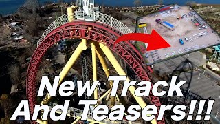 Breaking News Top Thrill Dragster 20 Track on Site and Cedar Point Teasers [upl. by Nonahs]