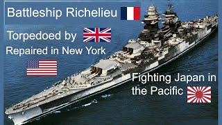 The Battleship Richelieu  Cuirassé Richelieu [upl. by Nalak182]