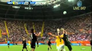 Abby Wambach Goal vs Brazil in the 122  2011 FIFA Womens World Cup [upl. by Roleat717]