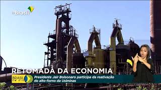 Reativação do altoforno 1 da Usiminas mostra reaquecimento da economia [upl. by Martinelli]