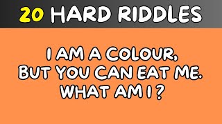 20 Hard Riddles  Nobody can Solve these [upl. by Lars]