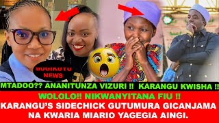 KARANGUS ALLEGED GIRLFRIEND GUTUMURA GICANJAMA NA KWARIA MIARIO YA MAGIGI AFTER KARANGU KWANIKWO [upl. by Tammy]