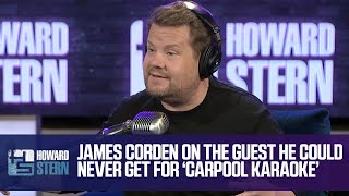 James Corden Reveals the Guest He Could Never Get on quotCarpool Karaokequot [upl. by Frederique835]