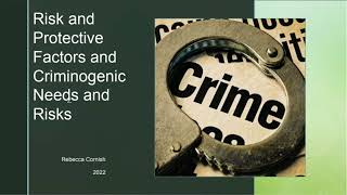 Risk and Protective Factors and Criminogenic Needs [upl. by Iclehc415]