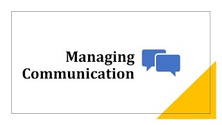 Managing Communication  Chapter 14 [upl. by Mayeda]