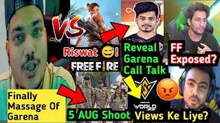 Nivesh Share Call Discussion With FF😯 Offer From Garena Ritik Get Massage From FF 😨 No FFI 😡 Year [upl. by Hoo]