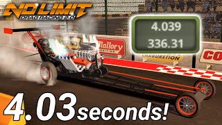 403 Seconds Dragster Tune 3rd Dragster Update 181  No Limit Drag Racing 20 [upl. by Assilrac]