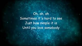 Rotimi  Love Somebody Lyrics Video [upl. by Notloc]