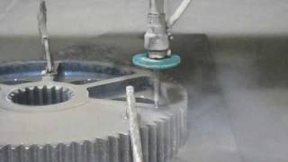 Waterjet Cutting Large Stainless Steel Gears [upl. by Ribak]