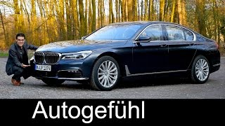 BMW 7Series 7er FULL REVIEW test driven 740i allnew neu G11 20162017 with Autobahn [upl. by Latta672]