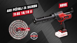 Einhell akumulatorski pištolj za silikon TESG 1810 LiSolo  4522250 [upl. by Yoccm]