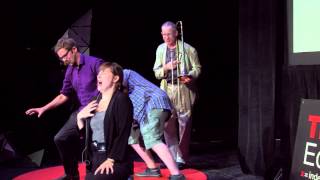 The art of improvisation  Rapid Fire Theatre  TEDxEdmonton [upl. by Cohin]