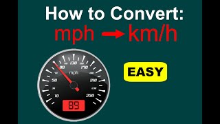 How to Convert mph to kmh mph to kph EASY [upl. by Alokin]