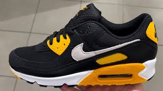 Nike Air Max 90 Steelers Black Yellow Shoes [upl. by Aiam80]