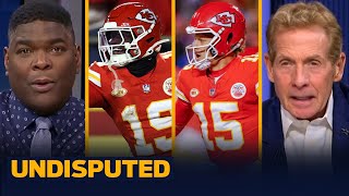 Patrick Mahomes sounds OFF on refs for Kadarius Toney offside call in loss vs Bills  UNDISPUTED [upl. by Hekking]