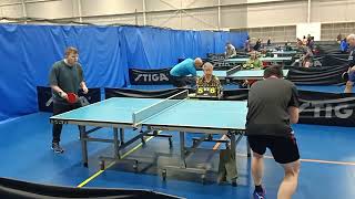 2024 NSW veterans table tennis div 2 Hondy Liu vs Sam Miller set one [upl. by Einreb]