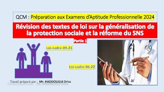 QCM Préparation aux Examens d’Aptitude Professionnelle 2024 Loicadre 0921 et loicadre 0622 [upl. by Smeaj]