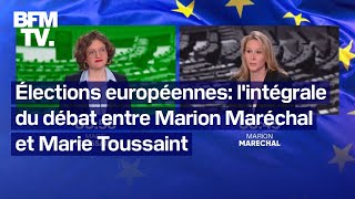 Élections européenne lintégrale du débat entre Marion Maréchal et Marie Toussaint [upl. by Trish]