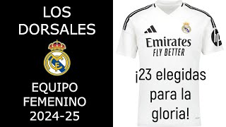 Dorsales Real Madrid femenino 2425 realmadridfemenino realmadrid Melanieleupolz carolineweir [upl. by Bresee226]