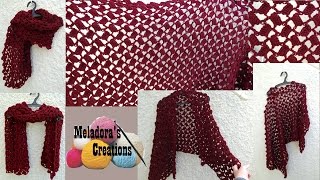 Learn To Crochet A Trendy Offset Shell Shawl With This Easy Tutorial [upl. by Ymme]