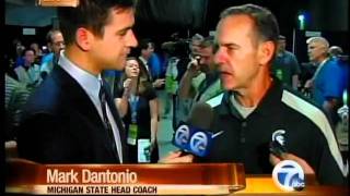 Dantonio thrilled emotional after Outback Bowl [upl. by Niarda]