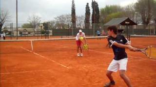 Entrenamiento de tenis trabajo en pasos de ajuste [upl. by Whiteley949]