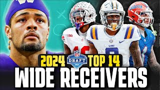 Ranking the Top 14 Wide Receivers In the 2024 NFL Draft [upl. by Hsan]