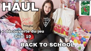 HAUL  BACK TO SCHOOL  JENNYFER  GIFI   decouverte du jeu Goal 10 [upl. by Rehpotsyrk]