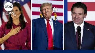 DeSantis projected to pull ahead of Haley in race for second place in Iowa caucuses [upl. by Eulalee]