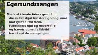 Egersundssangen Med tekst [upl. by Damal784]