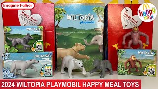 MayJune 2024 McDonalds Happy Meal Toys  Playmobil Wiltopia  ASMR Unboxing Review [upl. by Carmelle]